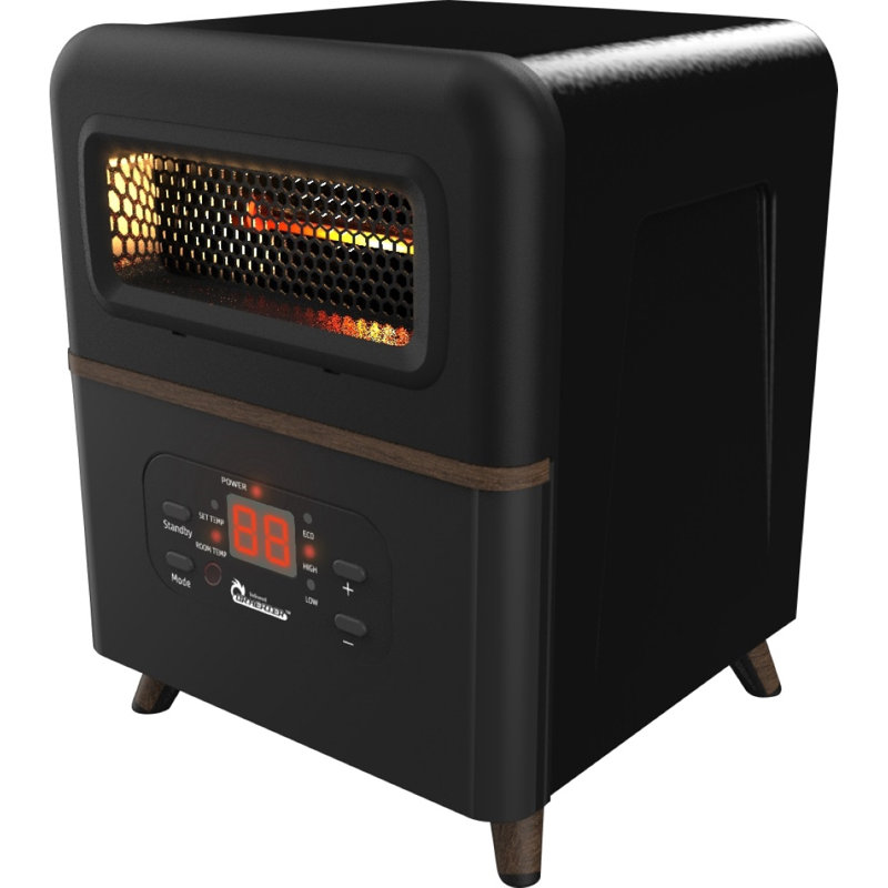 Dr Infrared Heater Dual Hybrid Space 1 500 Watts Electric Infrared Compact Heater Wayfair