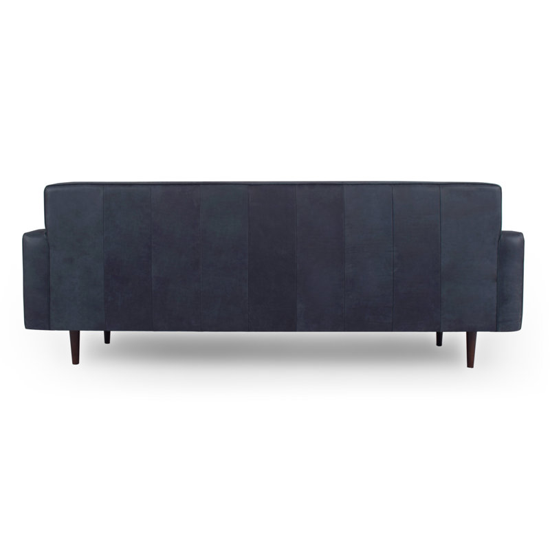 Corrigan Studio Mickey Mid Century Leather Sofa Wayfair