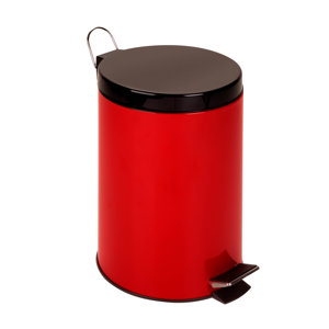 Plastic 3.17 Gallon Step On Trash Can
