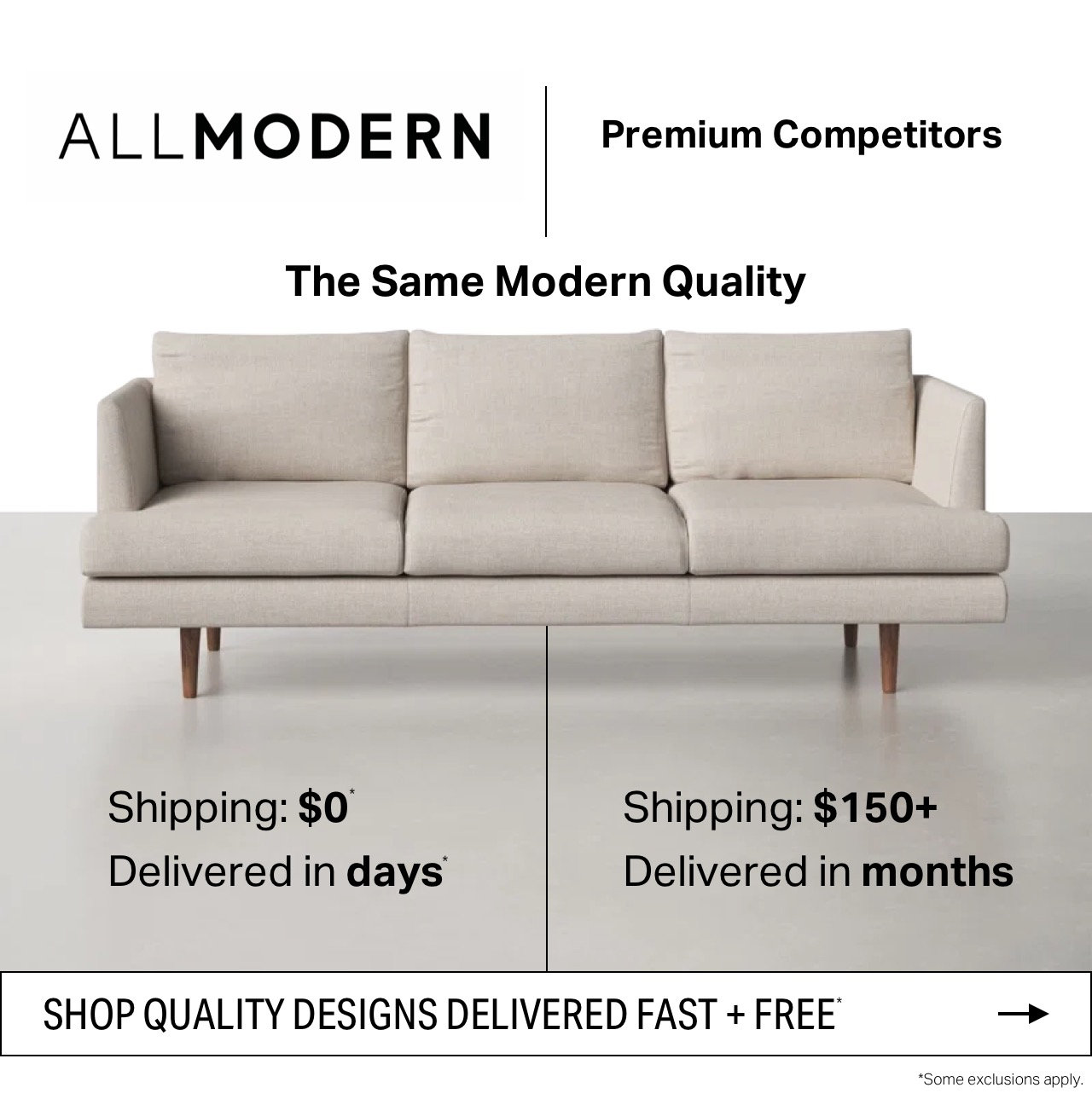 We’ve got a secret and it’s called AllModern. Wayfair