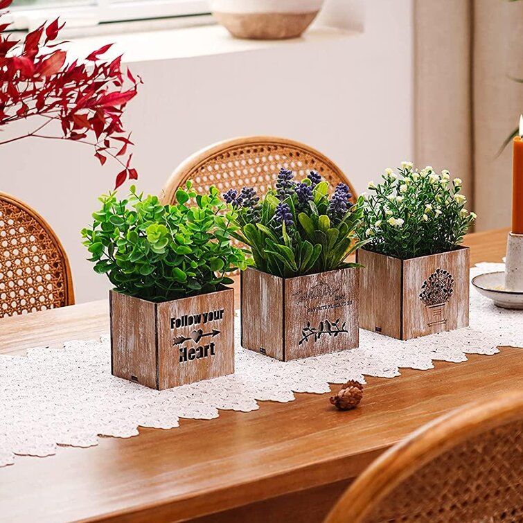 Fake Artificial Home Decor Plant Garden Flower Wedding Office Succulents Floral 