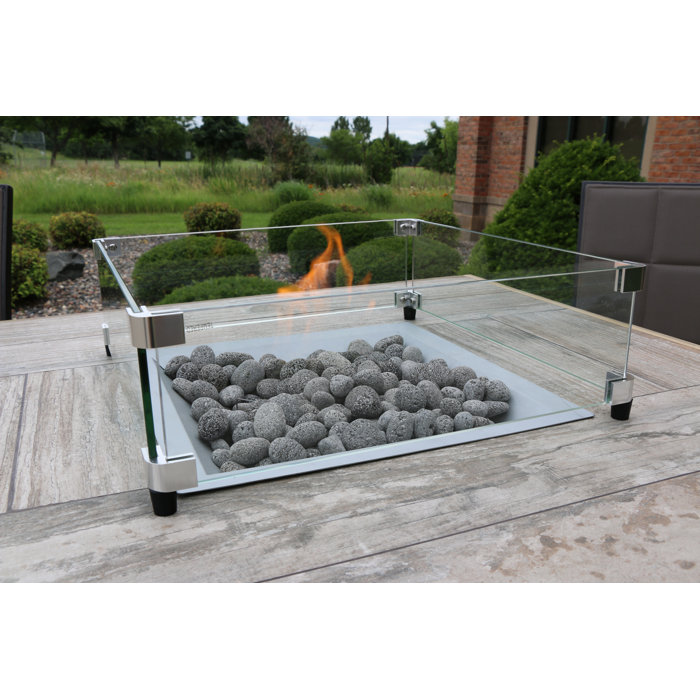 The Outdoor Greatroom Company Square Tempered 4panel Glass