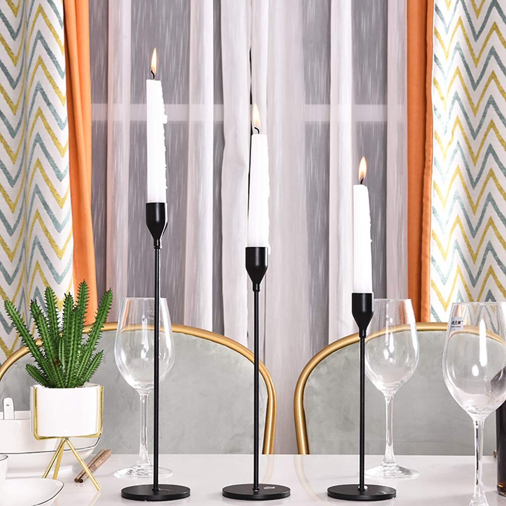 Candlestick Stand M Dinner Table Candlestick Holder for Party Wedding Dinning Decorative Home Decoration Ornaments Golden/NO candle Long Candle Holder Single Head Iron Candle Stick Holder