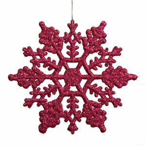 Glitter Snowflake Christmas Ornament (Set of 24)