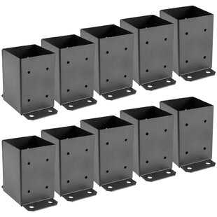 Anchored Post Base 6x6 Heavy Cast Aluminum Contractor Pack of 10 MADE IN THE USA 