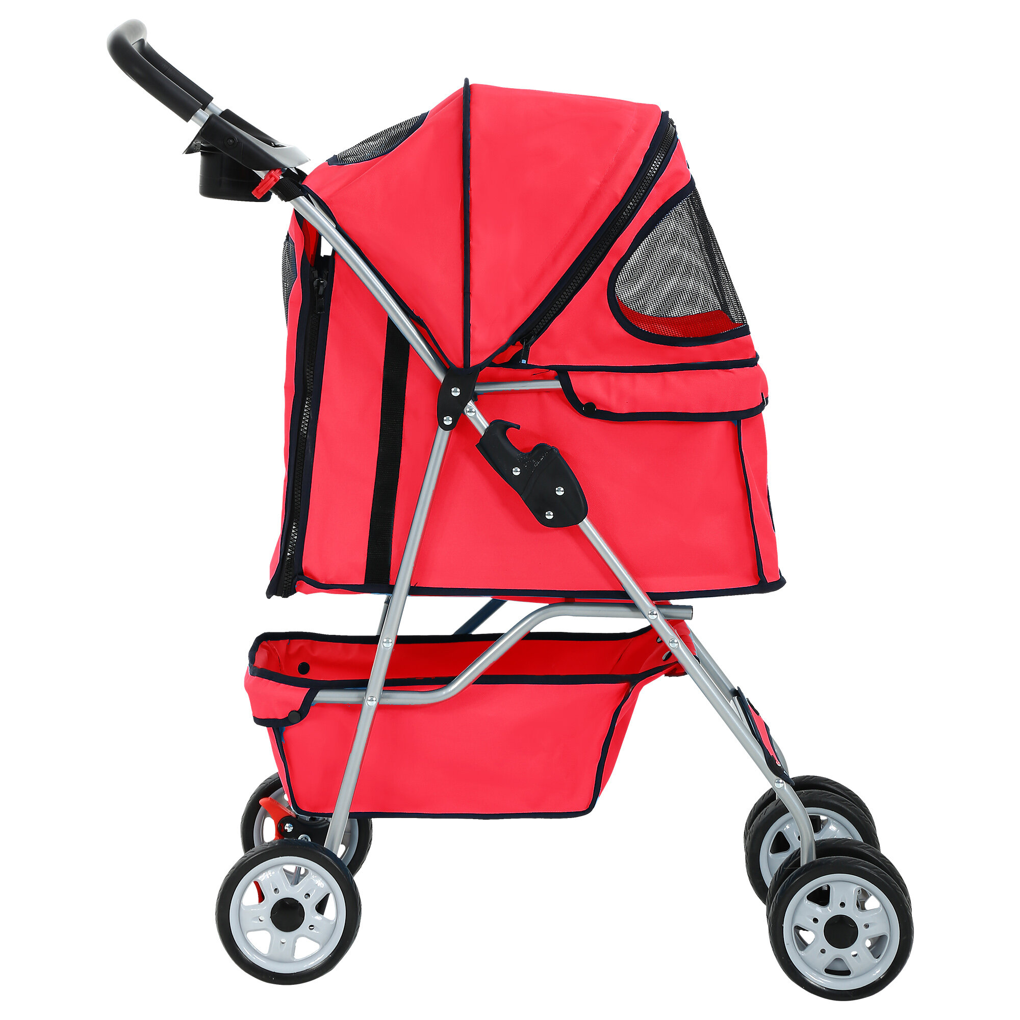 BestPet Pet Stroller Cat Dog Cage Stroller Travel Folding Carrier & Reviews  | Wayfair