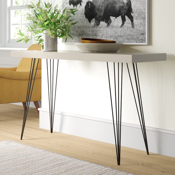 Hallway Table Console Table Slim Console Hairpin Legs 