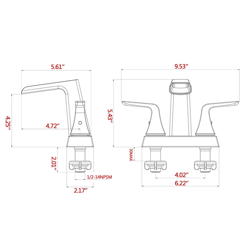 Karwors Juliet Widespread Bathroom Faucet With Drain Assembly Wayfair