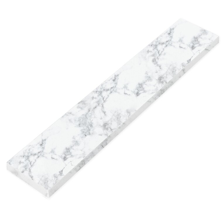 Tile & Top Bianco Carrara Marble Side Splash & Reviews | Wayfair
