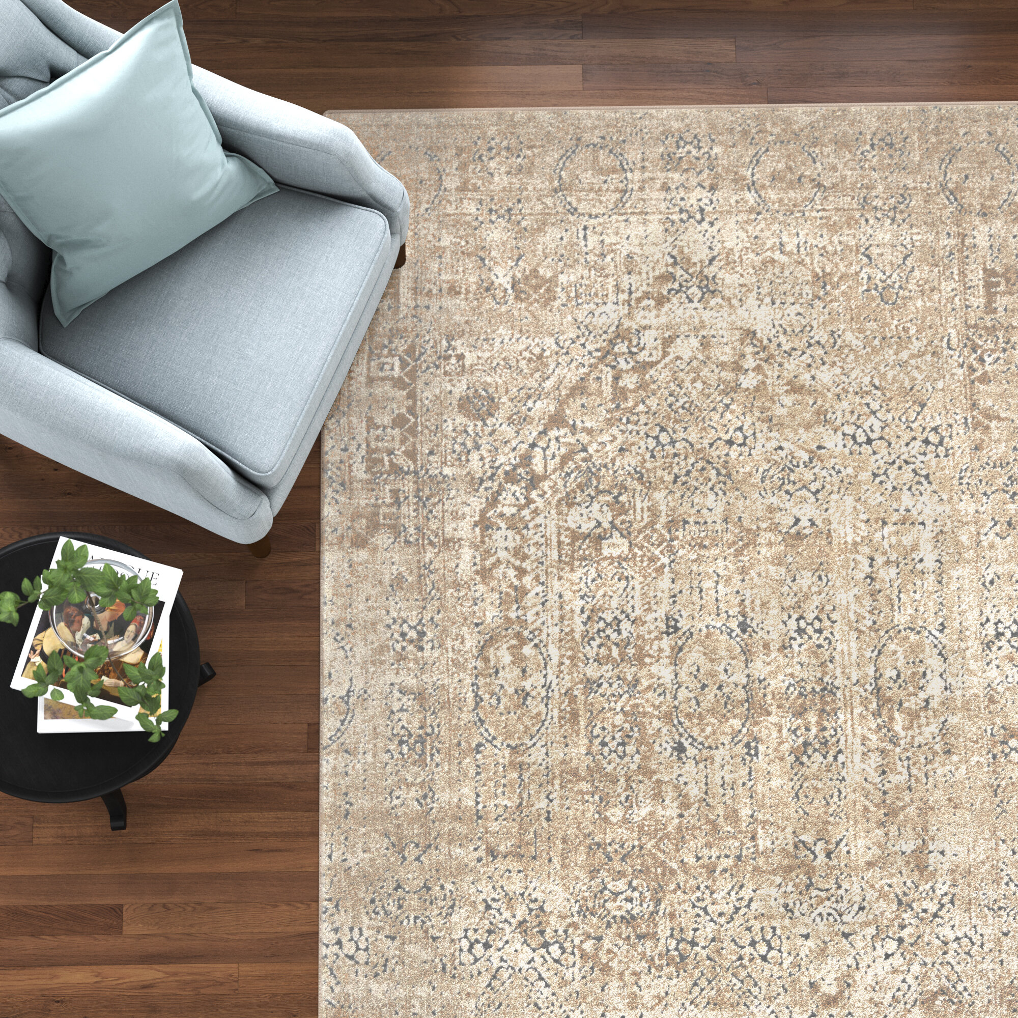 Soft Beige Area Rug Available in 75 Different Sizes