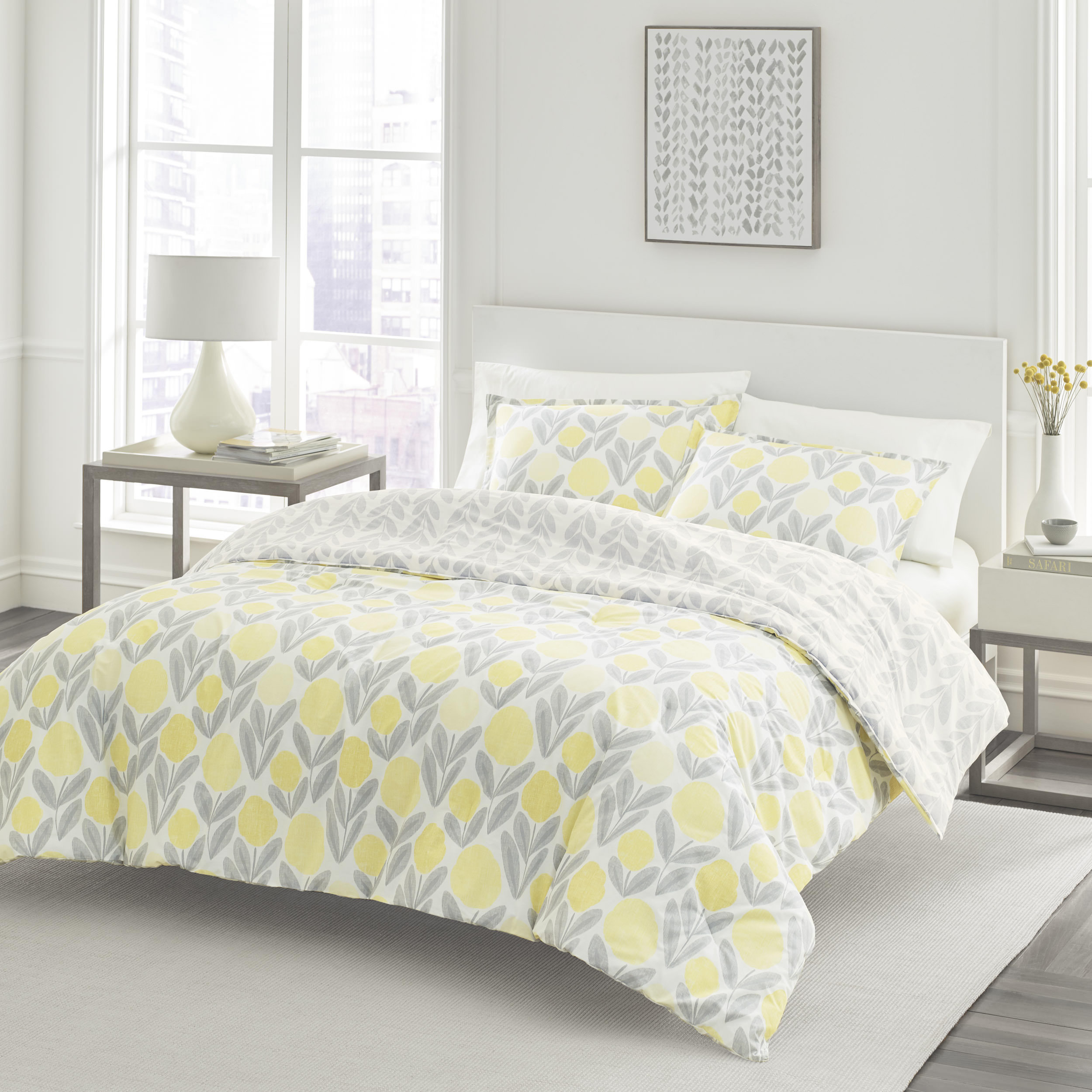 Laura Ashley Studio Serena Cotton Reversible Comforter Set By