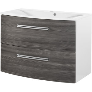 Fackelmann 80 cm Wandmontierter Waschtisch Lugano