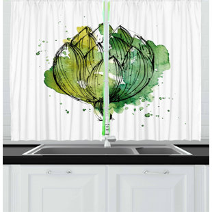 Hunter Green Kitchen Curtains Wayfair Ca