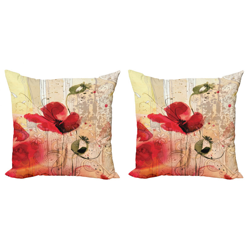 pic Flower Pillow Cover Painting Design Images wayfair