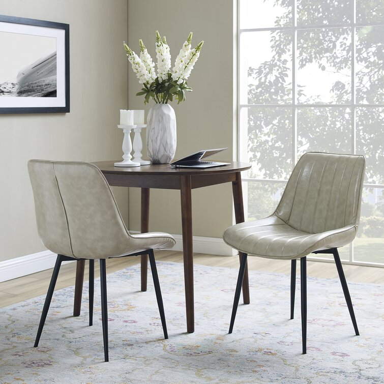 roundhill furniture prato dining table set with cross back chairs