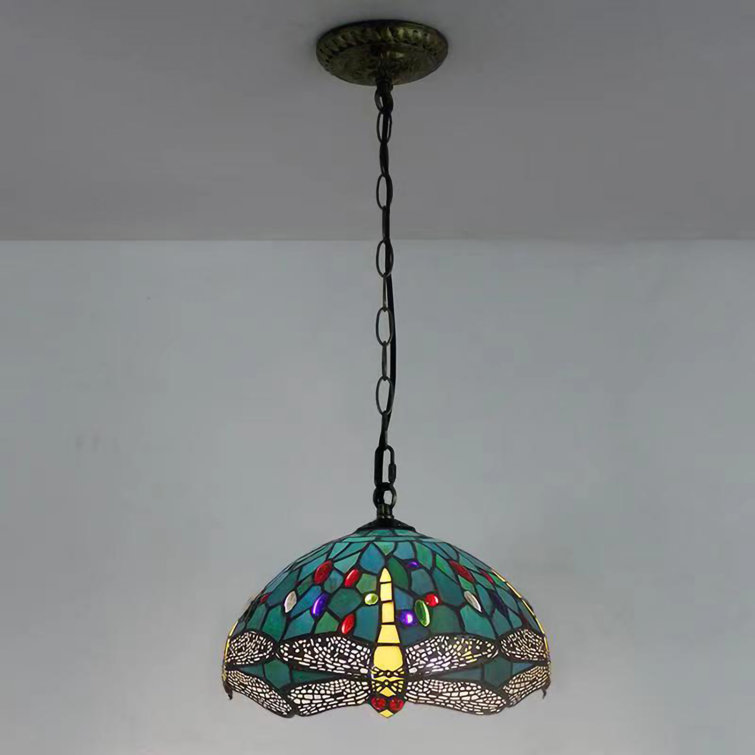 Rustic Style Tiffany Lamp Swag Lighting for Kitchen Island Fixture 12