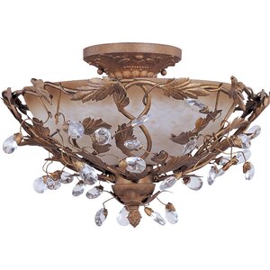 Kaiya 3-Light Semi-Flush Mount