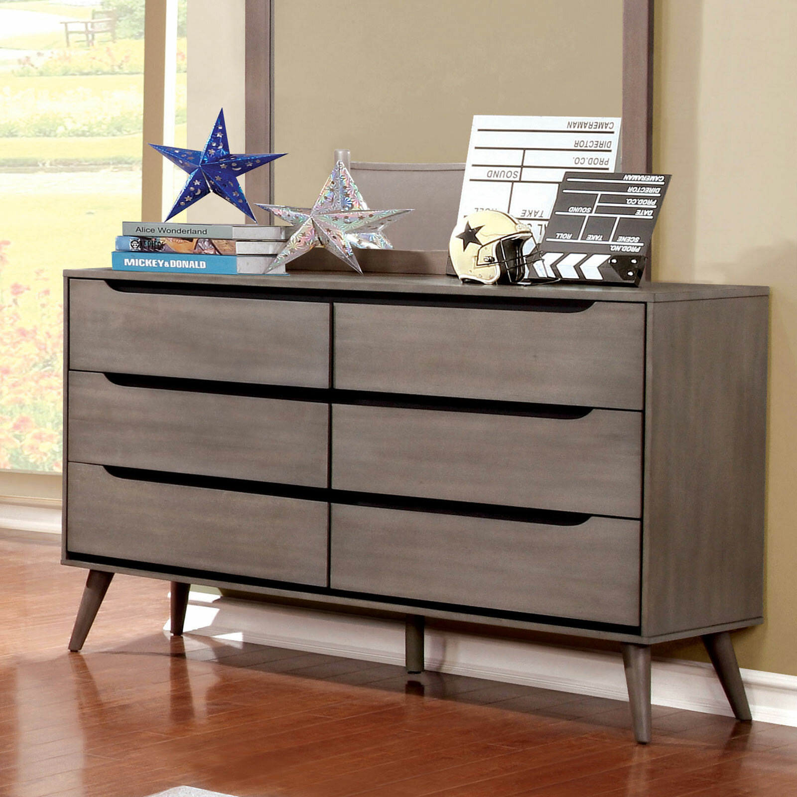 Mercury Row Eisen 6 Drawer Double Dresser Wayfair