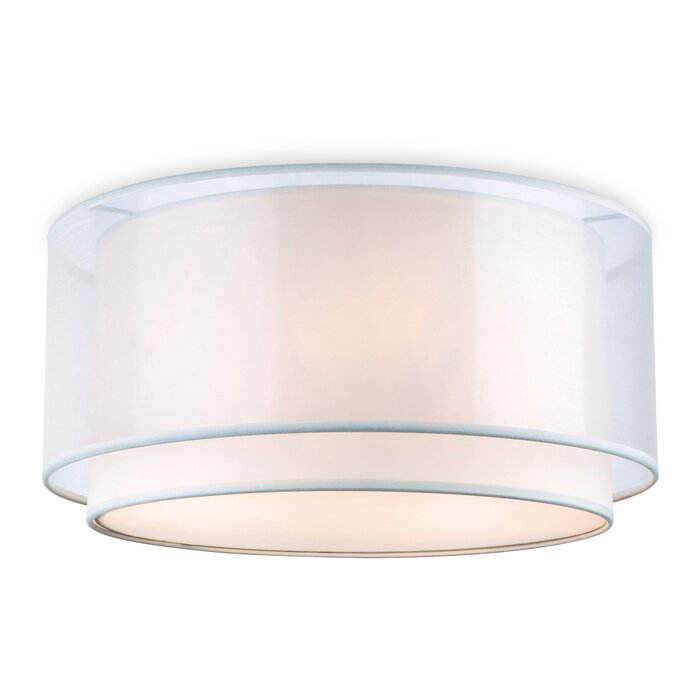 Del Mar 3 Light Flush Ceiling Light