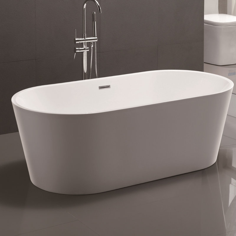 59″ x 29.5″ Freestanding Soaking Bathtub