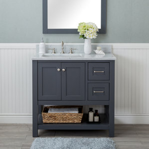 Annabelle 40 Inch Modern Bathroom Vanity Espresso Finish gray bathroom vanities you'll love | wayfair Annabelle 40 Inch Modern Bathroom Vanity Espresso Finish gray bathroom vanities you'll love | wayfair