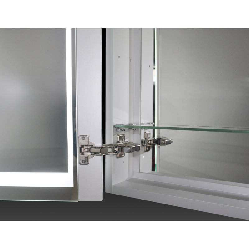 Red Barrel Studio Woodward 20 X 26 Recessed Medicine Cabinet With Led Lighting Reviews Wayfair