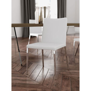 Lau Genuine Leather Upholstered Dining Chair (Set Of 2) by Orren Ellis Reviews