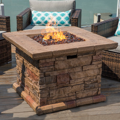 Seeker Concrete Propane Fire Pit Table