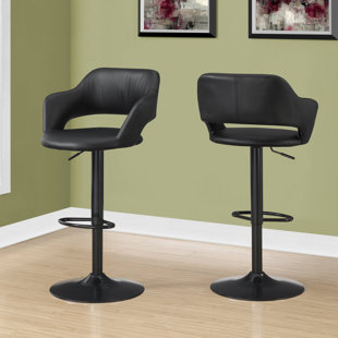 Iva Adjustable Height Swivel Bar Stool by Orren Ellis