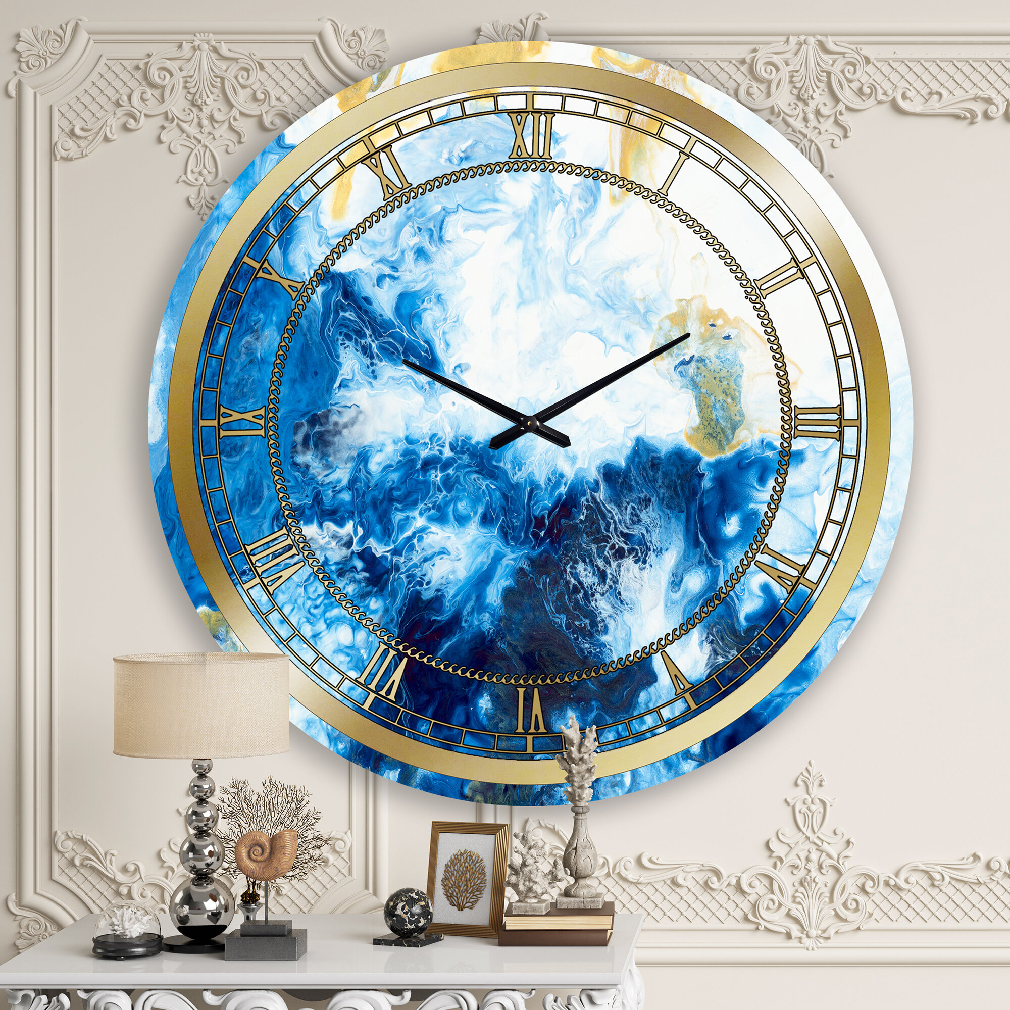 Geode Clock Modern Art Abstract Clock Modern Clock White Clock Home Decor Marble Clock White Wall Clock Art Wall Clock Home Living Home Dcor Sultralineid