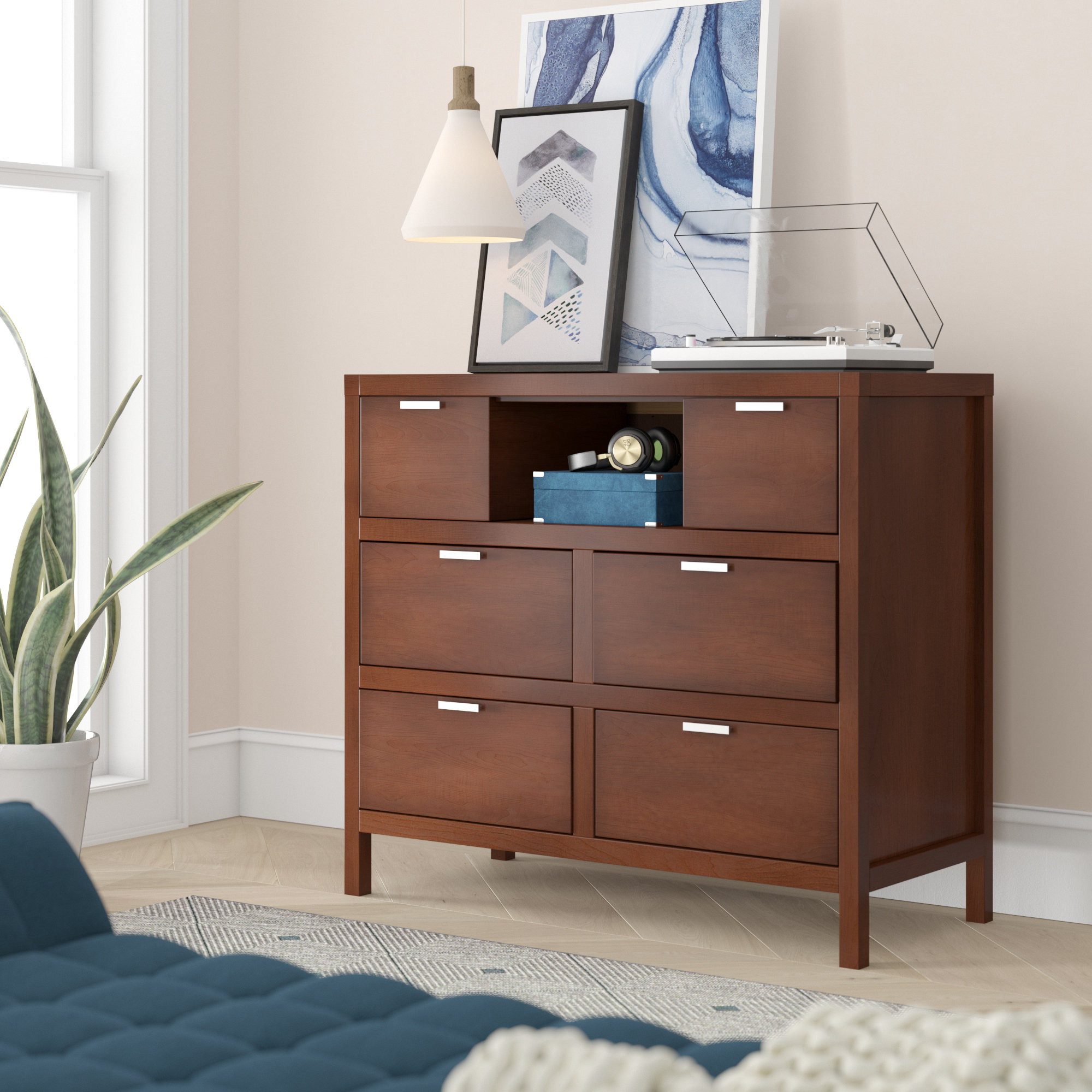 Ivy Bronx Emmitt 6 Drawer Chest Reviews Wayfair