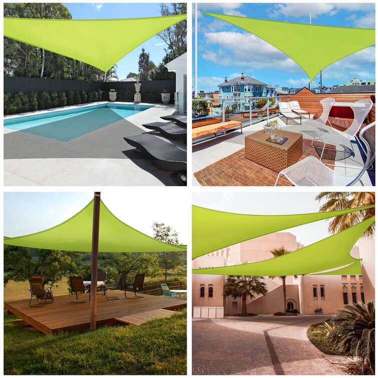 Details about   Sail Shade Sun Patio Canopy Outdoor Triangle Uv Pool Cover Colors Block Size