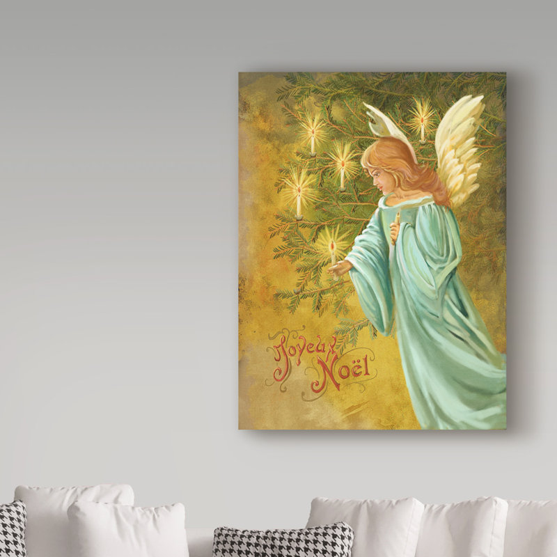 Astoria Grand Candle Lighting Angel Acrylic Painting Print On
