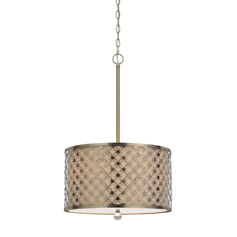 Mercer41 Covertt 3-Light Drum Chandelier | Wayfair.ca