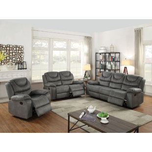 Sunderman Reclining Motion 3 Piece Living Room Set by Red Barrel Studio