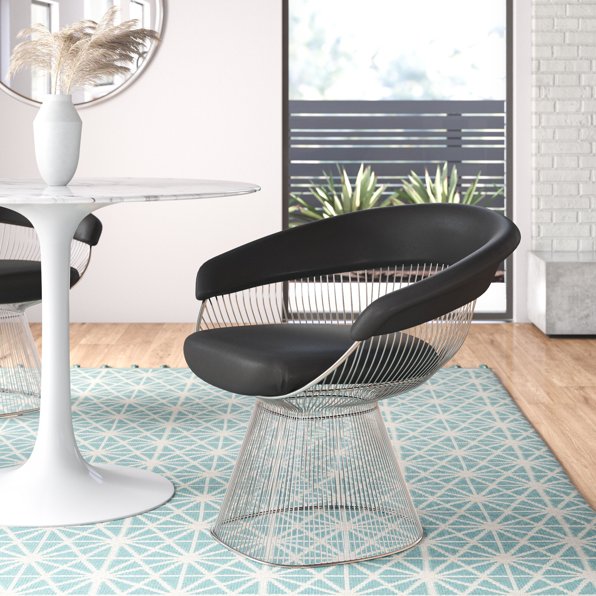 Melva Vegan Leather Upholstered Dining Chair Allmodern