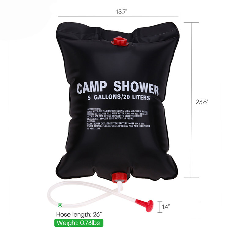 portable shower bag