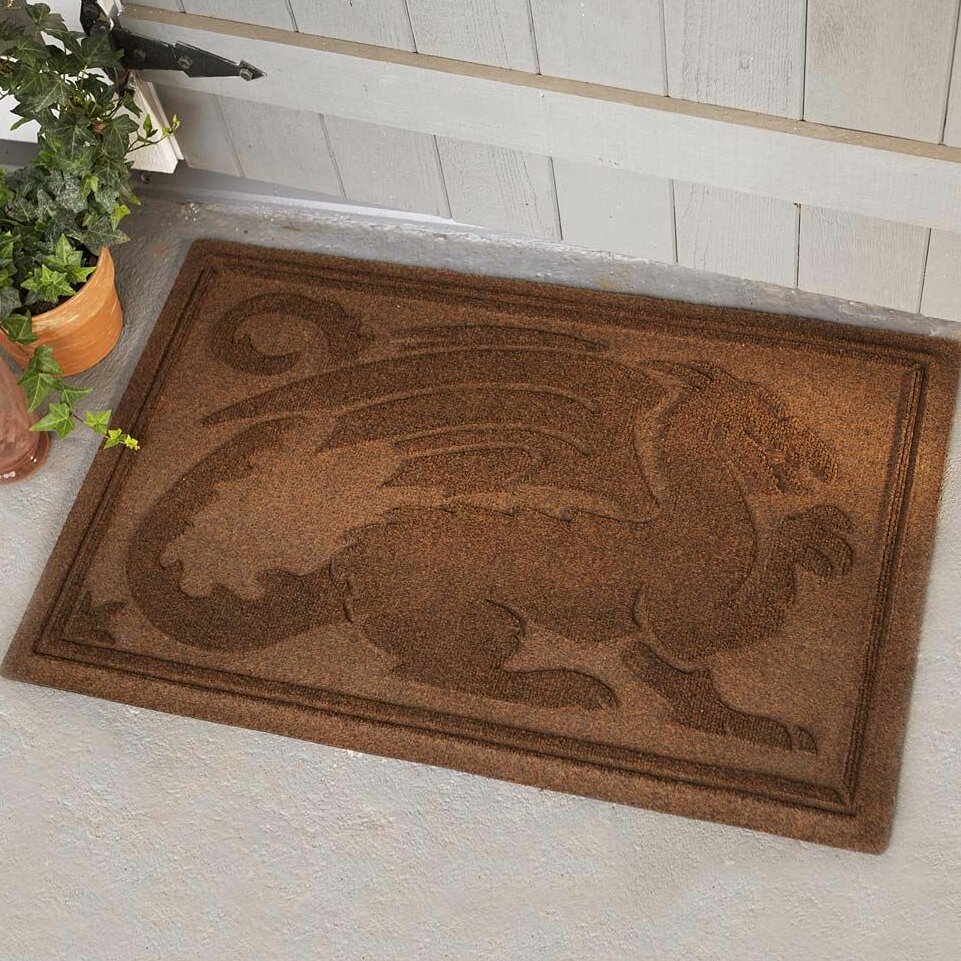 Wind Weather Waterhog Dragon 22 5 In X 35 In Outdoor Door Mat