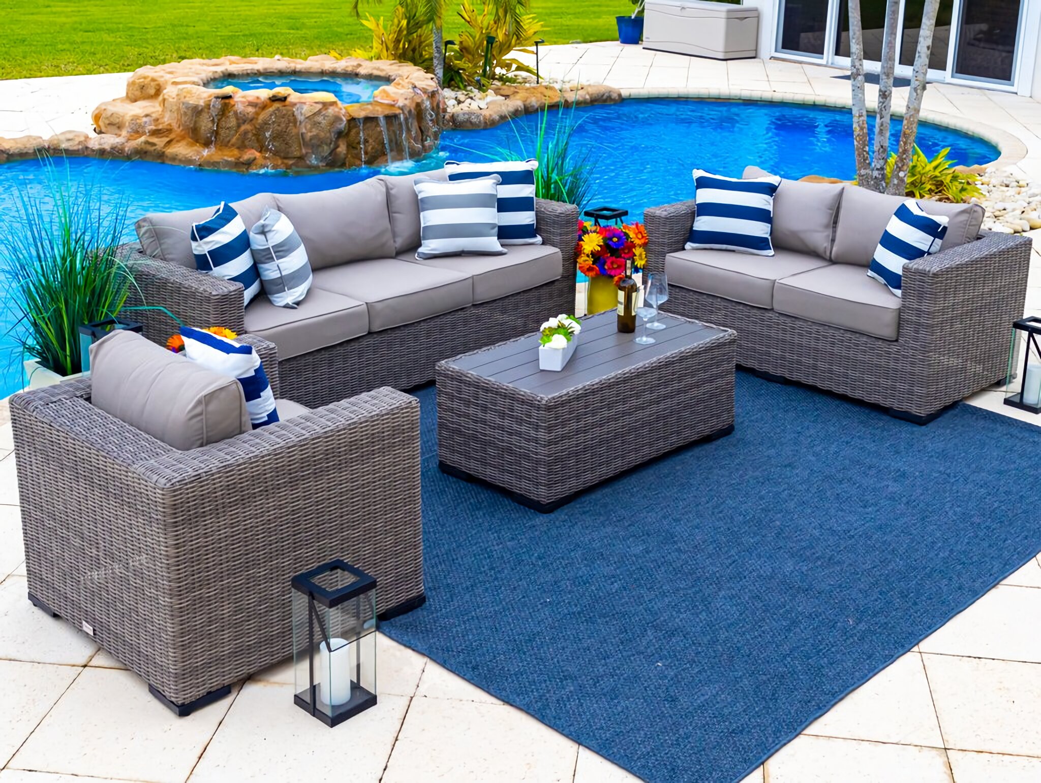 sorrento 6 seater patio set