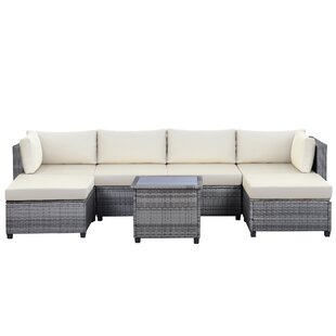 Maxenat Wicker/Rattan 330 - Person Seating Group with Cushions by Latitude Run®