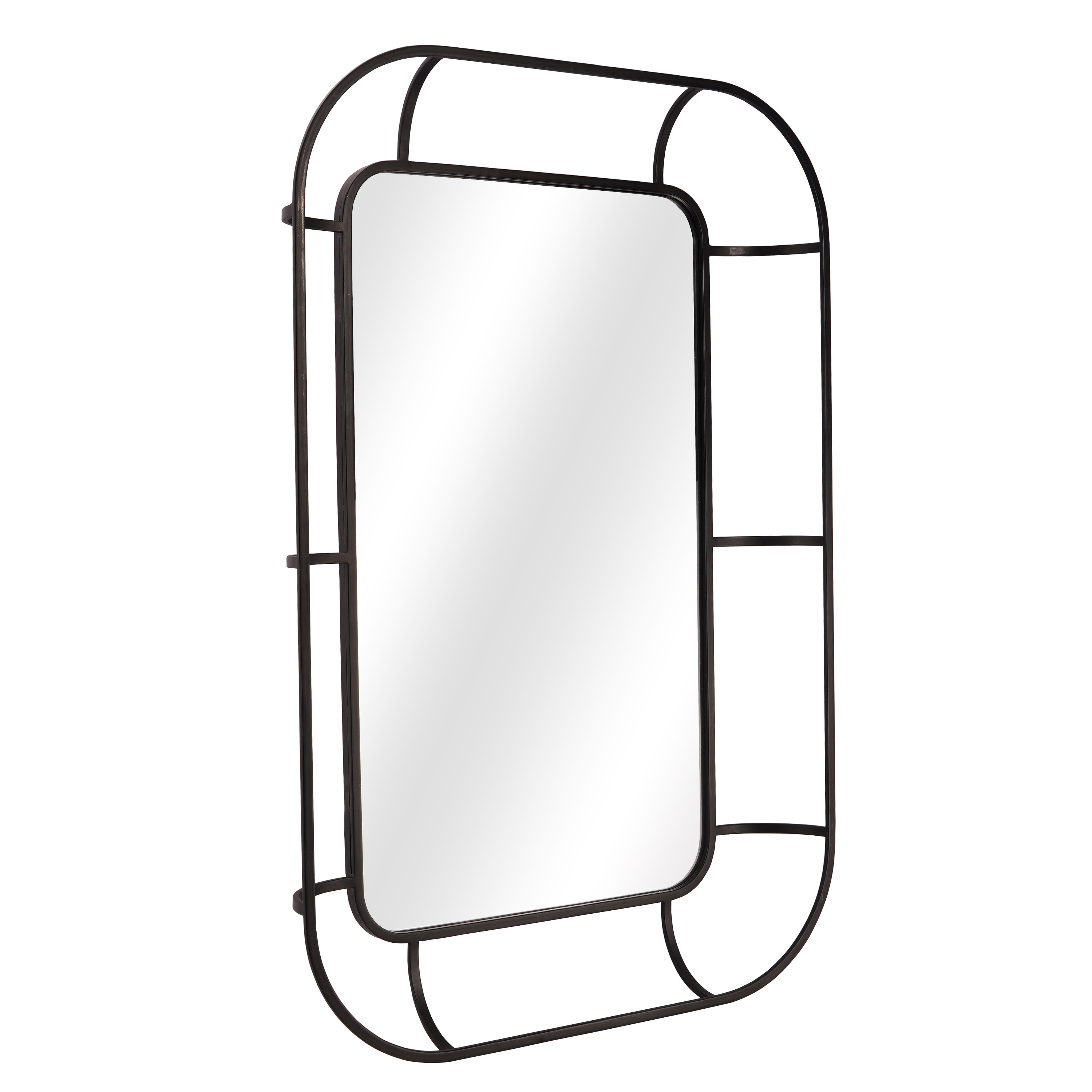 Latitude Run® Graycelyn Rectangle Metal Wall Mirror Wayfair