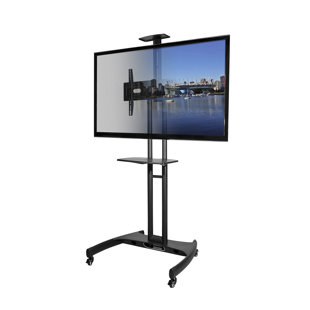 Floor Stand Tv Mounts You Ll Love Wayfair Mobile Fixed Floor Tv Stand For 37 65 Flat Panel Screens