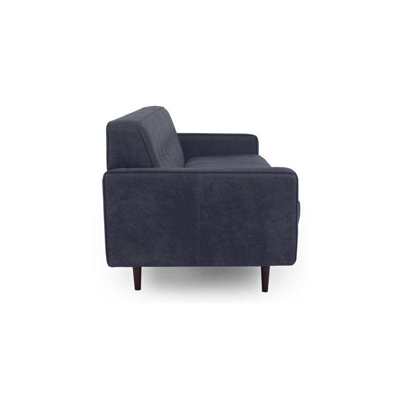 Corrigan Studio Mickey Mid Century Leather Sofa Wayfair