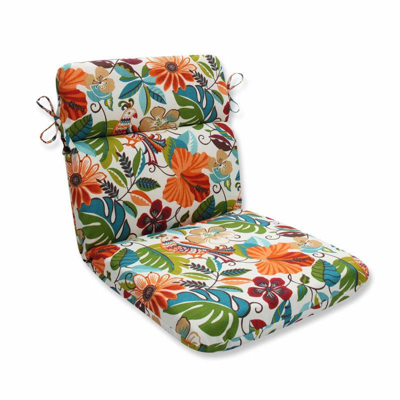 Bay Isle Home Guadaloue Florals And Leaves Indoor Outdoor Dining Chair Cushion Reviews Wayfair