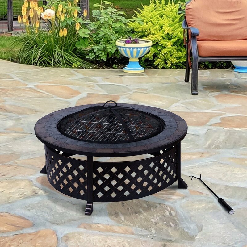 Sol 72 Outdoor South Kingstown Steel Charcoal Fire Pit & Reviews ...