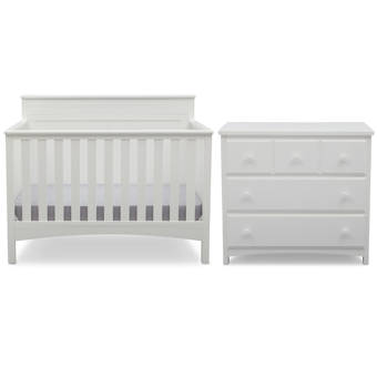 Delta Children Fancy Convertible Standard 2 Piece Crib Nursery Furniture Set Reviews Wayfair