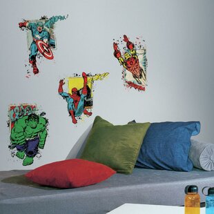 3D Wall Sticker cracking Spiderman Marvel-Super Heroes Avengers Kids-XK 