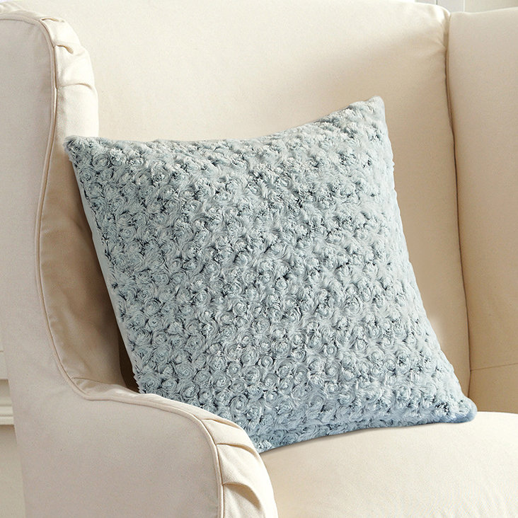 The Twillery Co Henrik Welford Plush Floral Throw Pillow
