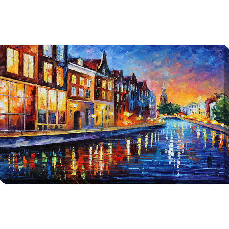 Pictureperfectinternational Amsterdam Sunday Night By Leonid Afremov Painting Print On Wrapped Canvas Reviews Wayfair They are so bright that these colors charge with positive energy. amsterdam sunday night by leonid afremov painting print on wrapped canvas