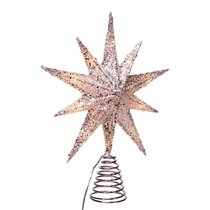 Kurt Adler LED Multi-Color 8-1/2" Tall  Polar Star Christmas Tree Topper UL1828 